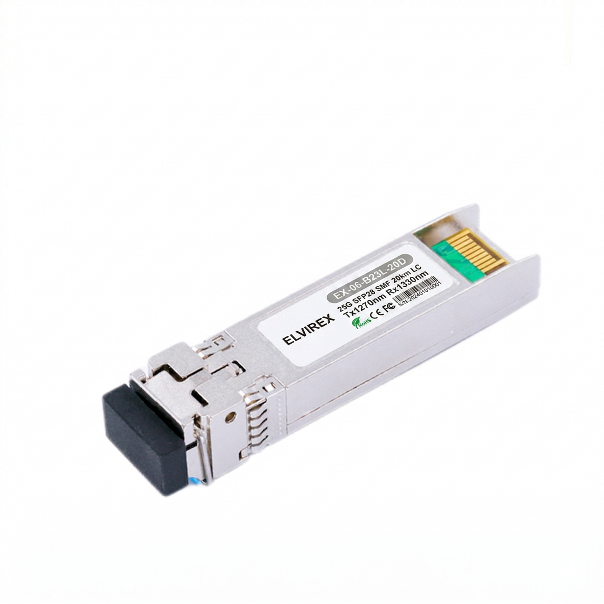 25G SFP28 BiDi Tx1270nm/Rx1330nm 20km LC